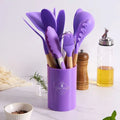 Kit de colheres de silicone para cozinha