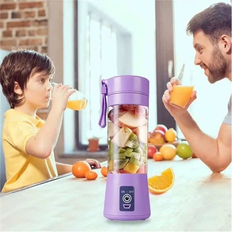 Mini Liquidificador Portátil – 6 Lâminas Recarregável