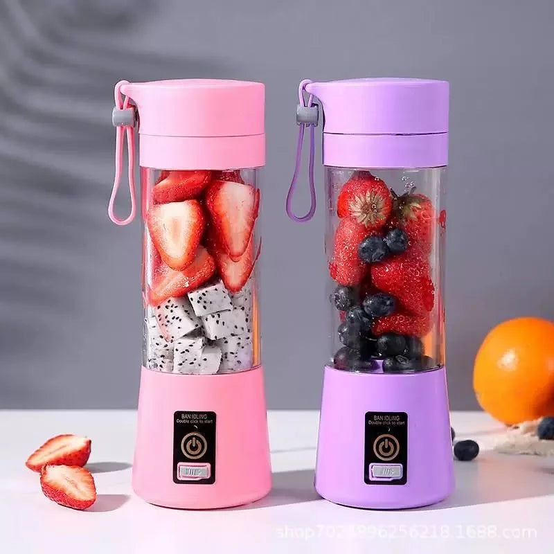 Mini Liquidificador Portátil – 6 Lâminas Recarregável