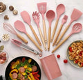 Kit de colheres de silicone para cozinha