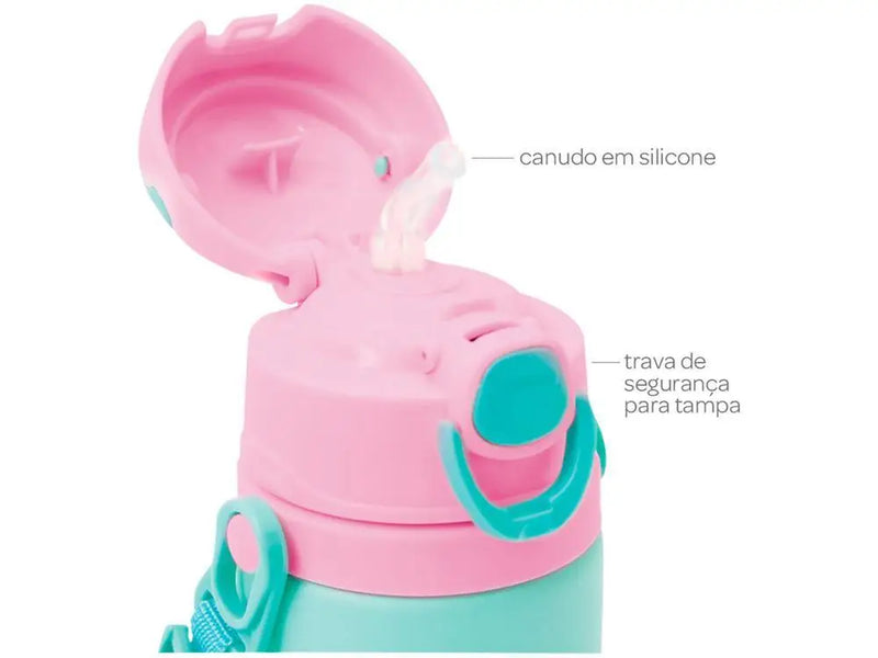 Garrafa Infantil com Canudo 450ml