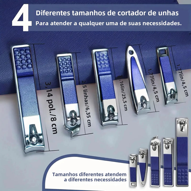 Kit de Manicure e Pedicure Profissional com 30 Peças – Precisão, Estilo e Praticidade