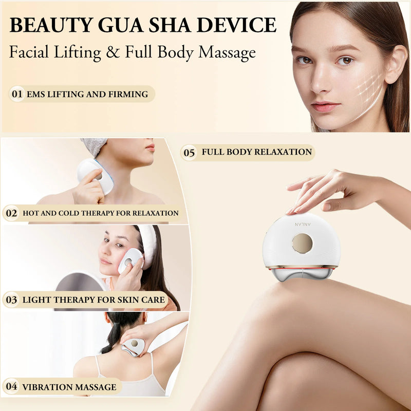 Beleza High-Tech: Massageador Guasha EMS para Pele Firme e Revitalizada