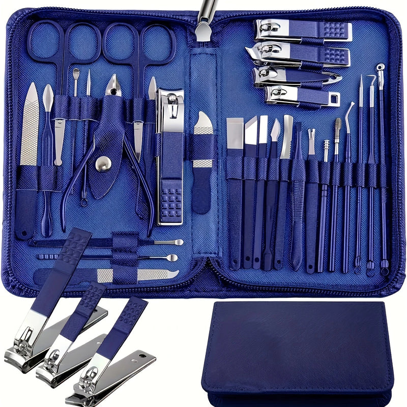 Kit de Manicure e Pedicure Profissional com 30 Peças – Precisão, Estilo e Praticidade